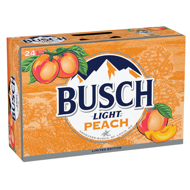 Busch Light Peach 24pk 12oz Can 4.1% ABV