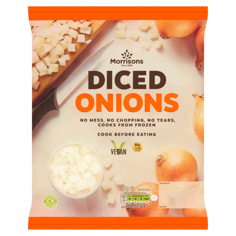 Morrisons Ready Prepared Diced Onions, 500g