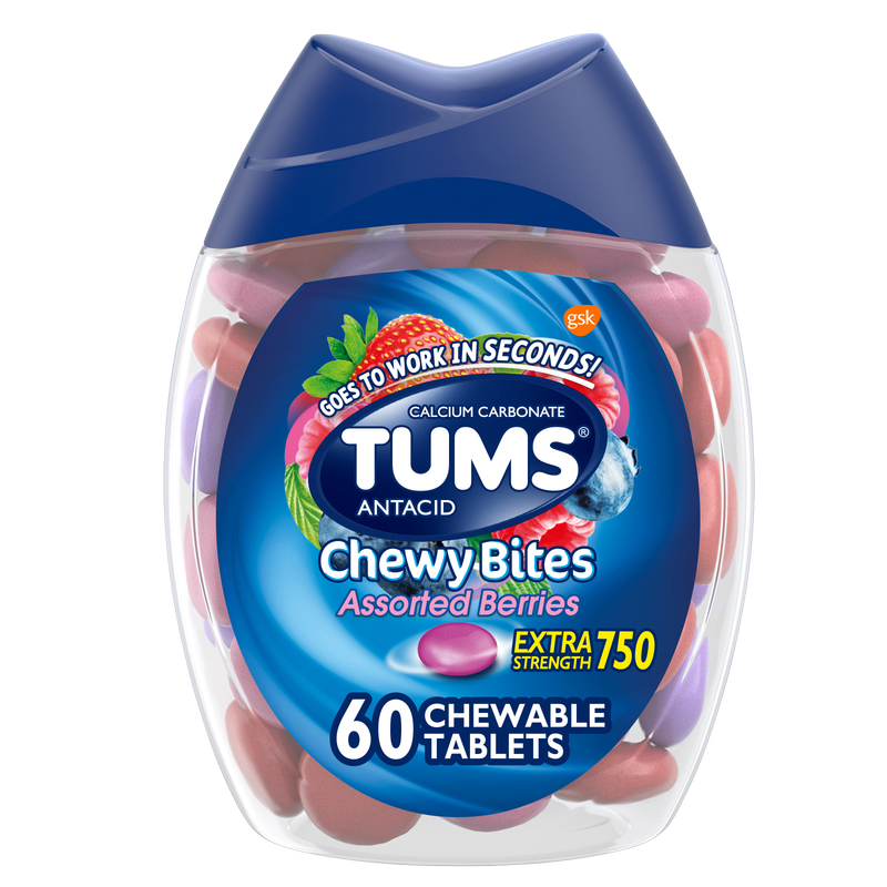 Tums Chewy Bites Assorted Berries 60ct