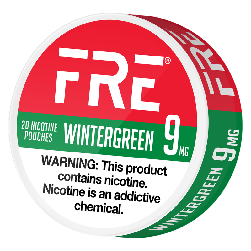 FRE Wintergreen Nicotine Pouches 9mg 20ct Tin