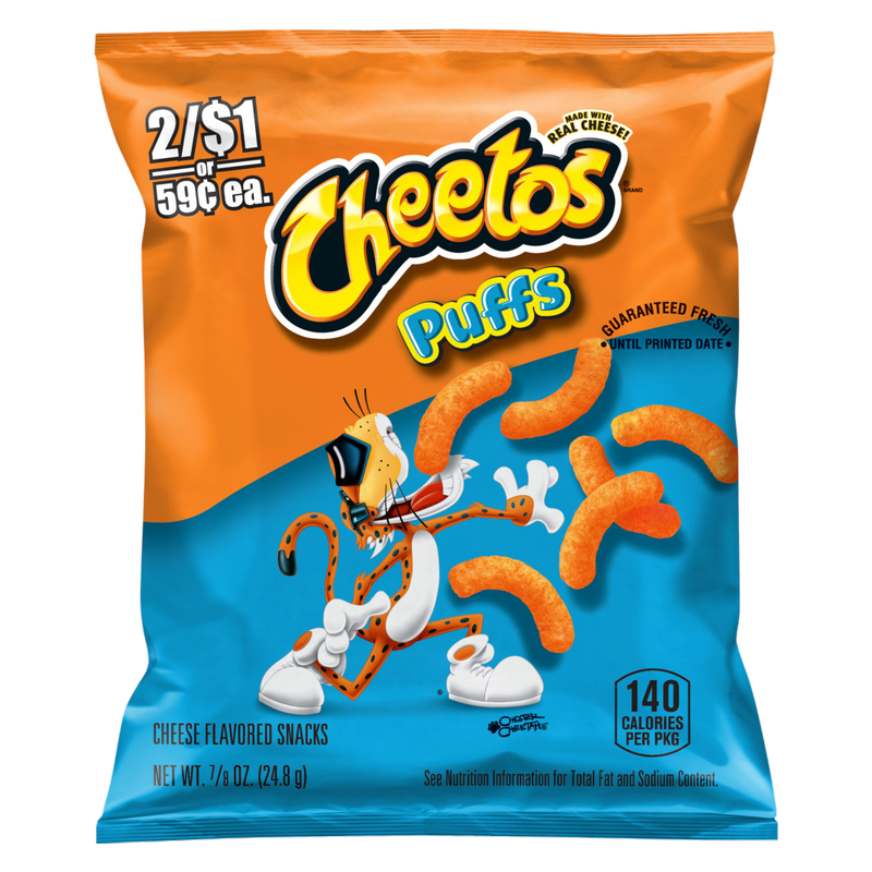 Cheetos Puffs Cheese Flavored Snacks 7/8 Oz