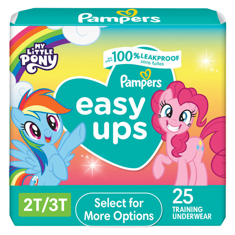 Pampers Girls Easy Ups Size 2T-3T 25ct