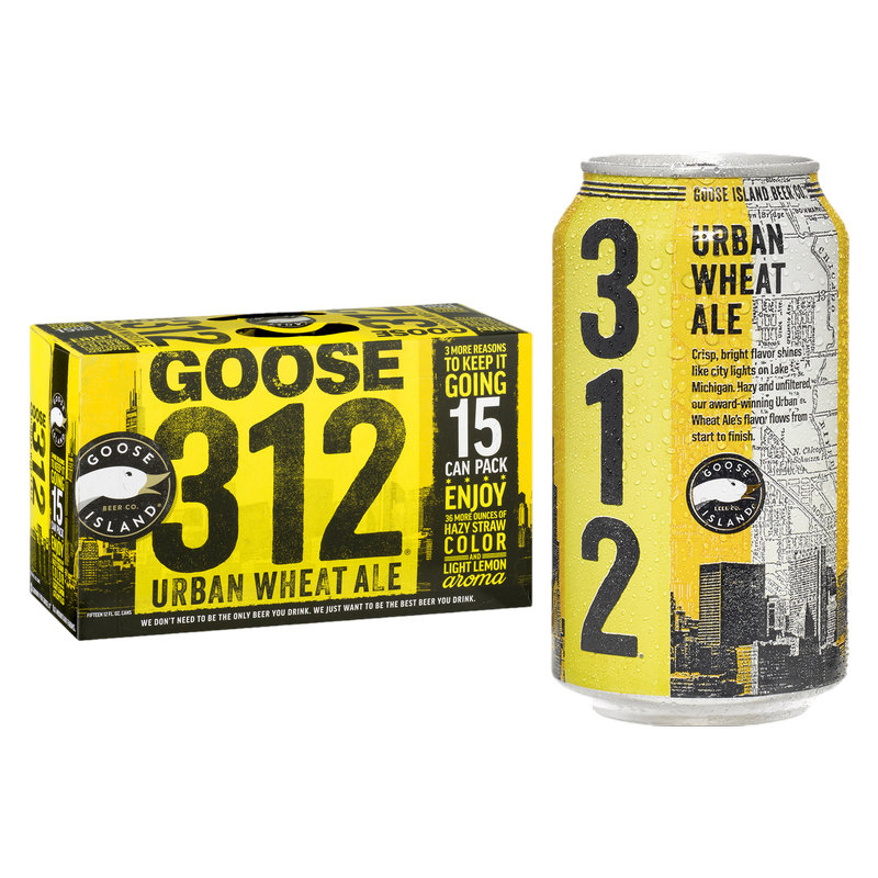 Goose Island 312 Urban Wheat Ale 15pk 12oz Can 4.2% ABV