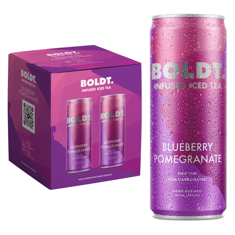 Boldt THC 5mg Blueberry Pomegranate Tea 4pk 12oz