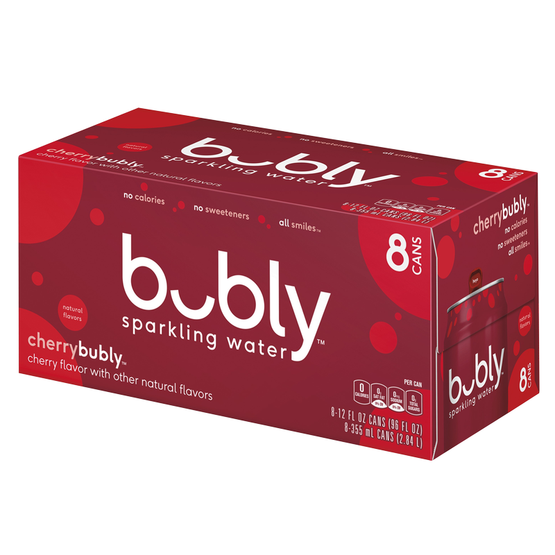 Bubly Cherry 8pk 12oz Can