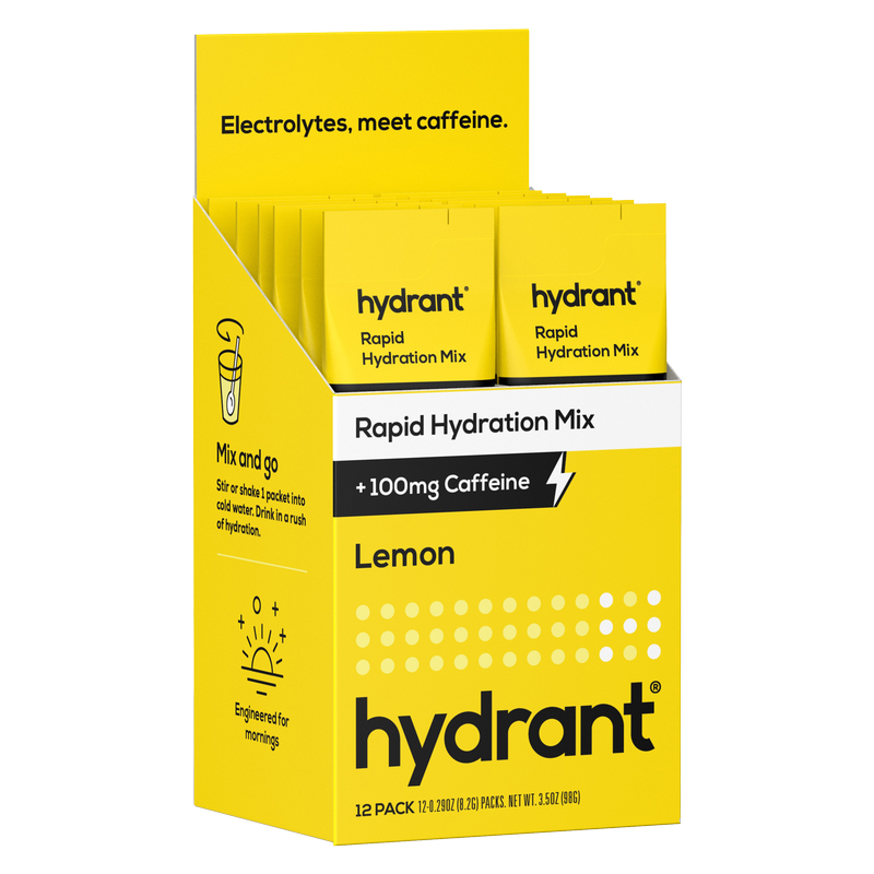 Hydrant Lemon + Caffeine Hydration Mix 0.29oz 12ct