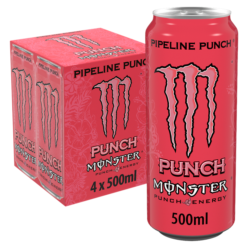 Monster Energy Pipeline Punch, 4 x 500ml