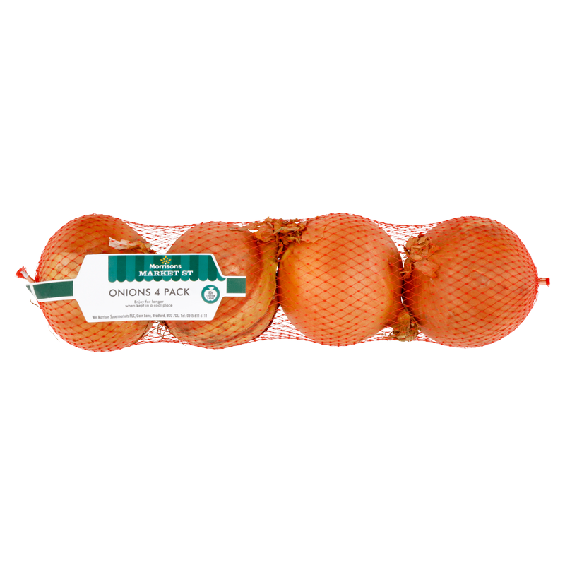 Morrisons Market Street Onions, 4pcs