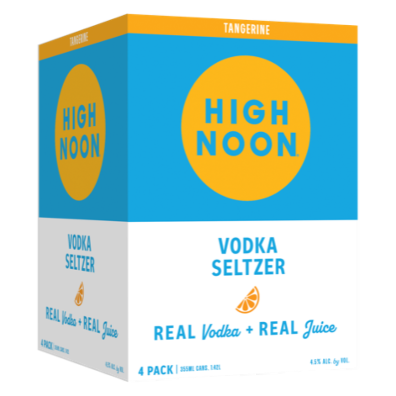 High Noon Tangerine Hard Seltzer 12oz Cans 4pk