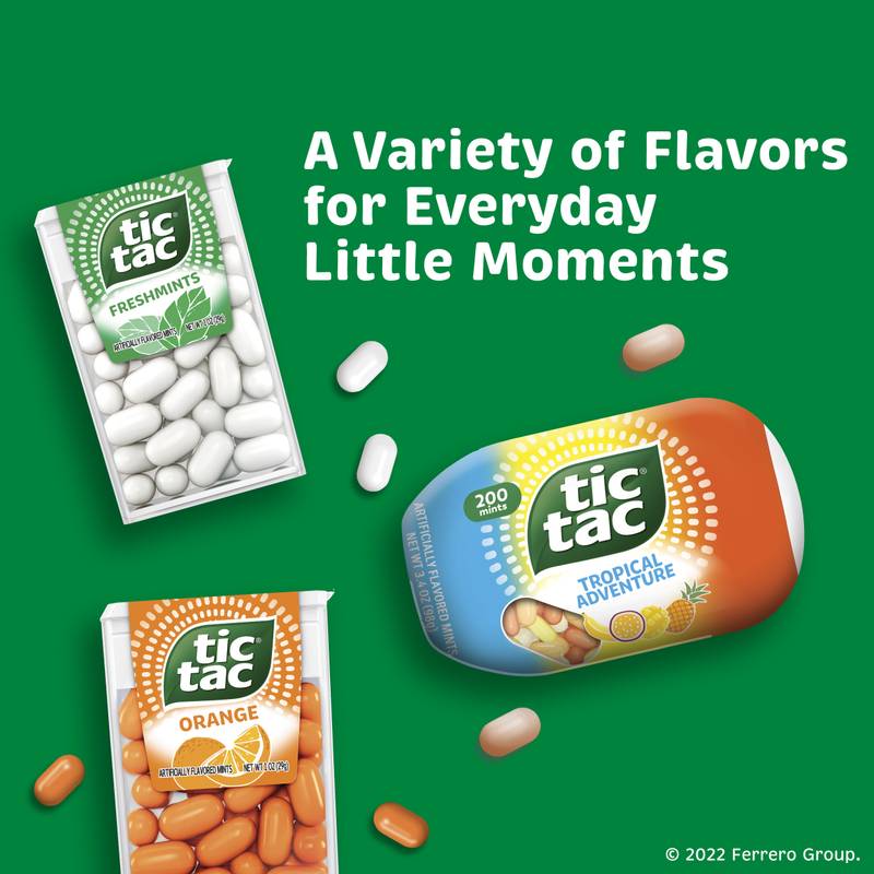 Tic Tac Freshmint Breath Mints, On-The-Go Refreshment, 1 oz, Single Pack