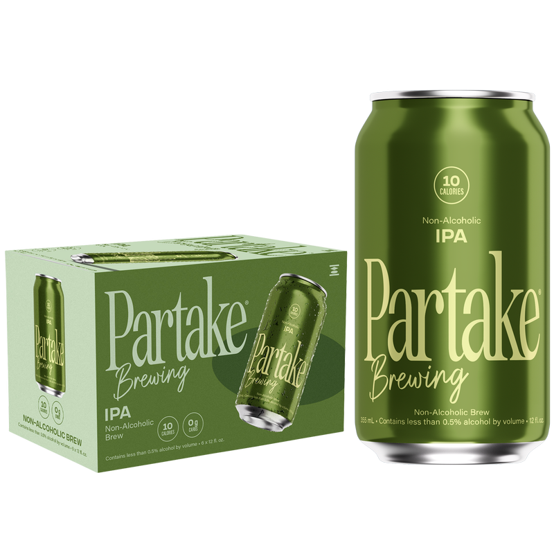 Partake Brewing IPA Non-Alcoholic 6pk 12oz Can 0.5% ABV