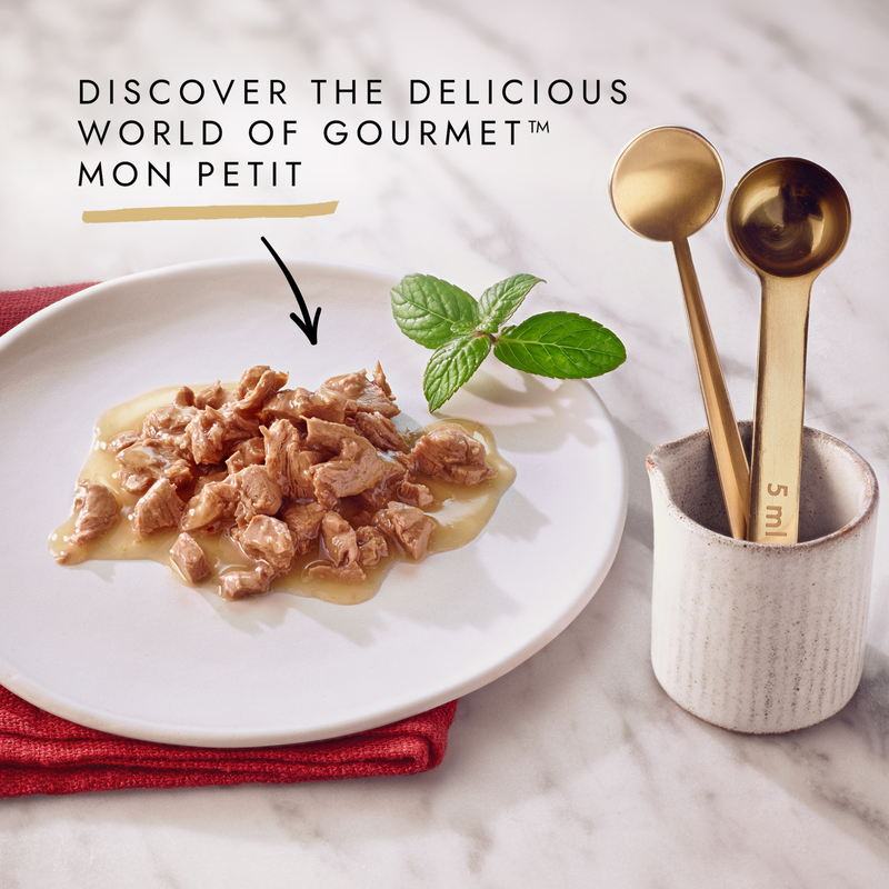 Gourmet Mon Petit Cat Food Ocean Variety, 6 x 50g