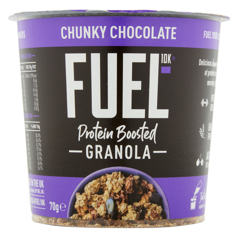 FUEL10K Chocolate Protein Granola Cereal Pot, 70g