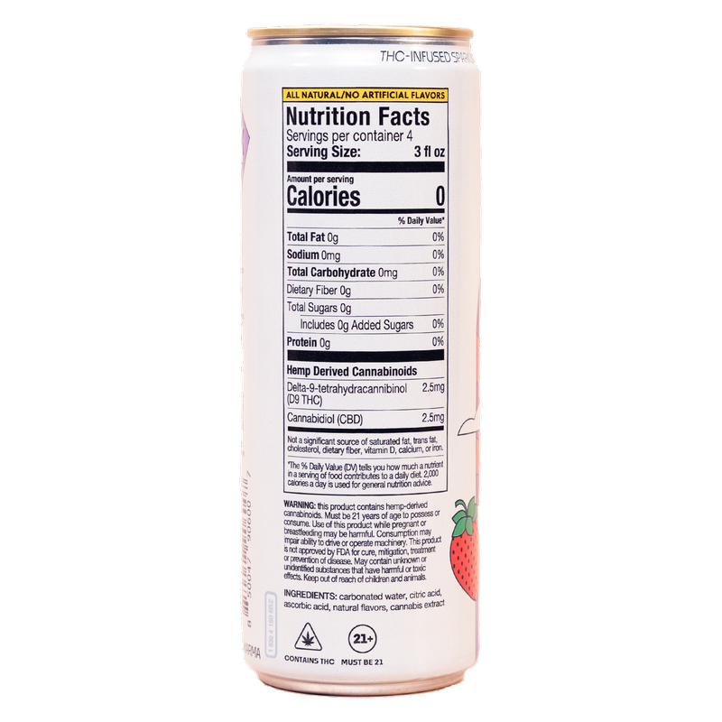 Climbing Kites Mixed Berry 10mg THC Sparkling Water 4pk 12oz Can