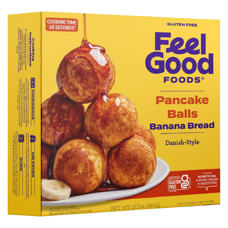 Feel Good Foods Gluten Free Banana Bread Pancake Balls, 12.7oz.