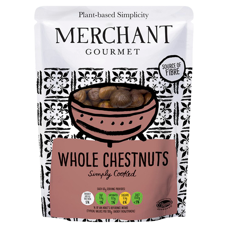 Merchant Gourmet Cooked and Peeled Whole Chestnuts, 180g
