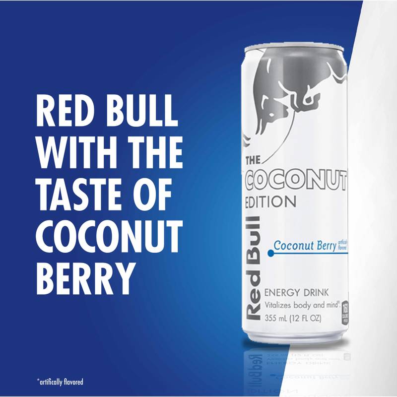 Red Bull Energy Drink Coconut Edition Coconut Berry 12oz Can