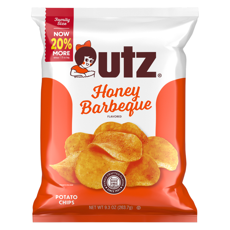 Utz Potato Chips Honey BBQ, 9.3 oz