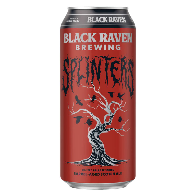 Black Raven Brewing Splinters Bourbon BA Strong Scotch Ale Single 22oz Btl