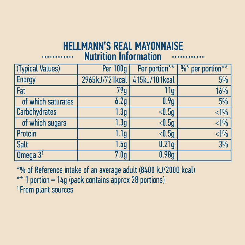 Hellmann's Real Mayonnaise, 400g