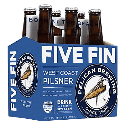 Pelican Brewing Five Fin Pilsner 6pk 12oz Btl