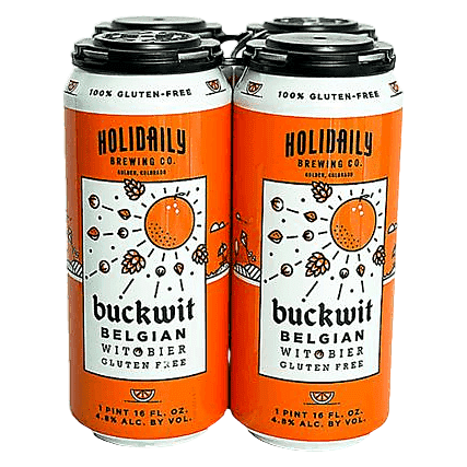 Holidaily Brewing Buckwit Belgian Witbier 4pk 16oz Can
