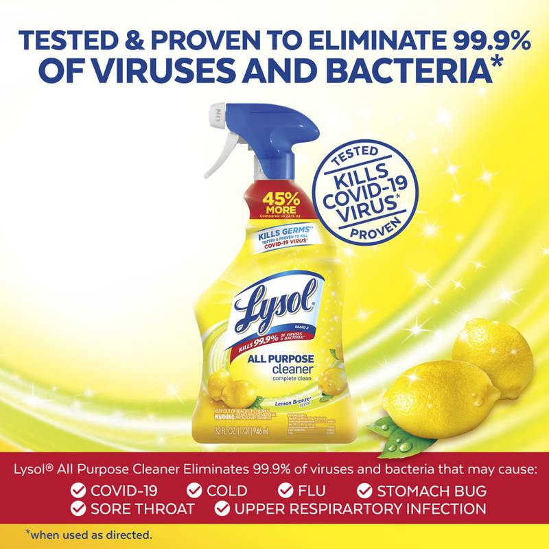 Lysol Lemon Breeze All Purpose Spray 32oz