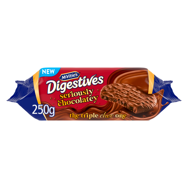 McVitie's Seriously Chocolatey Chocolate Digestives, 250g