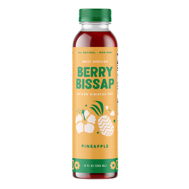Berry Bissap Pineapple Spiced Hibiscus Tea 12oz