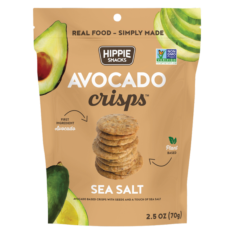 Hippie Snacks Gluten Free Sea Salt Avocado Crisps 2.5oz