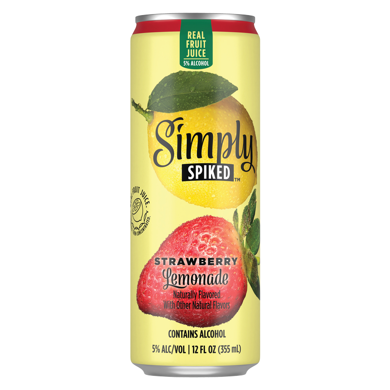 Simply Spiked Strawberry Lemonade 12oz Can 5.0% ABV