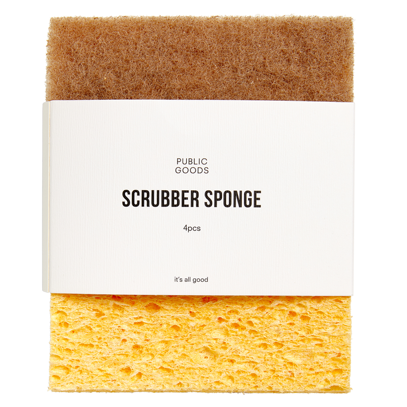 Public Goods Scrubber Sponge 4ct
