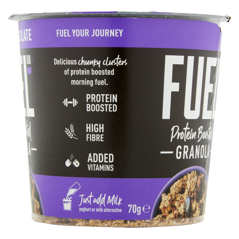 FUEL10K Chocolate Protein Granola Cereal Pot, 70g