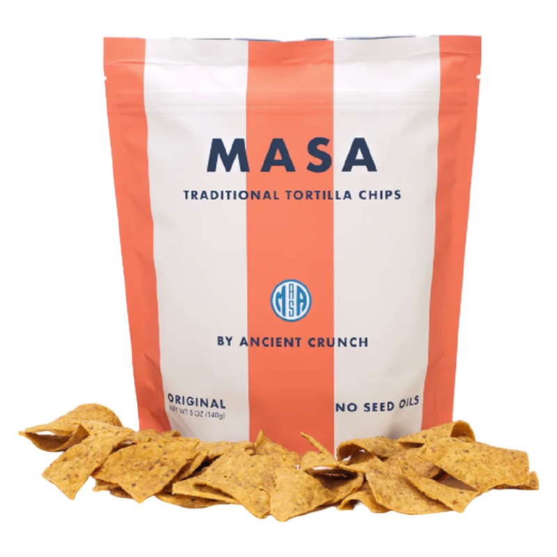 MASA Traditional Tortilla Chips, Seed-Oil Free, Original, 2oz