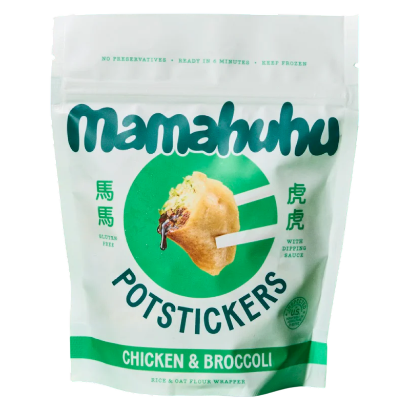 Mamahuhu Chicken & Broccoli Potstickers, 7 oz