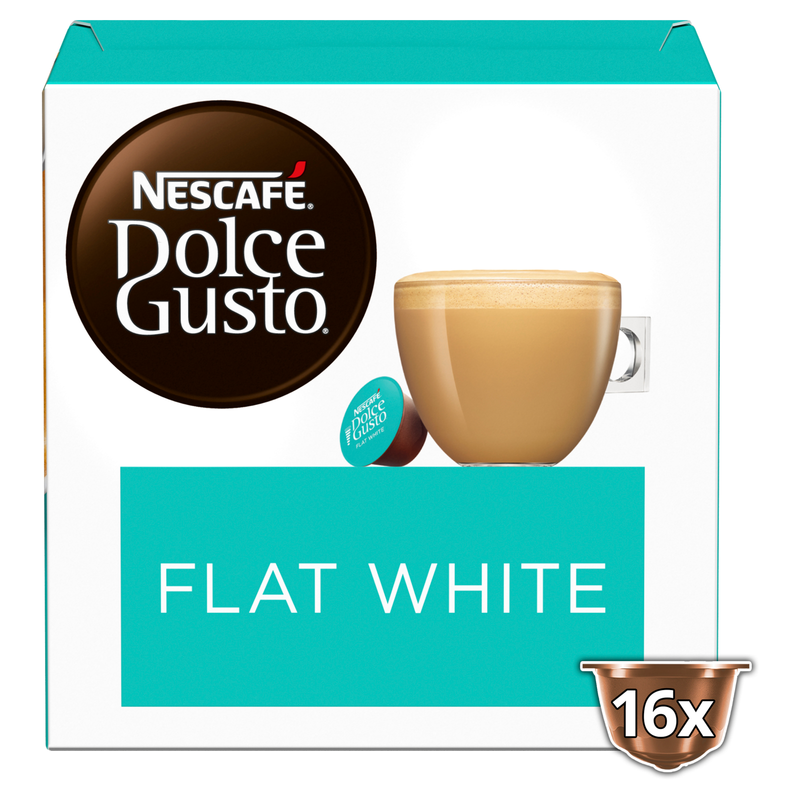 Nescafe Dolce Gusto Flat White Pods, 16pcs