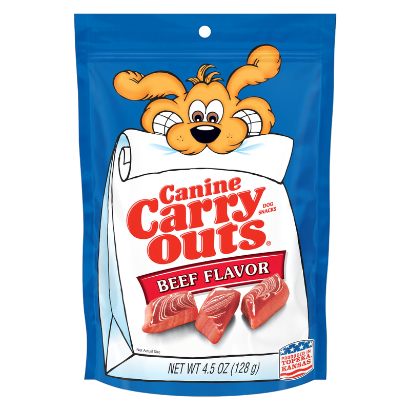 Canine Carry Outs Beef Flavor Dog Treats, 4.5oz