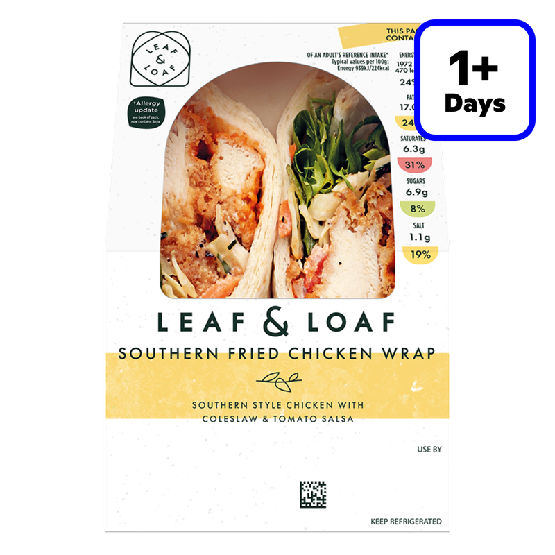 Leaf & Loaf Southern Fried Chicken Wrap, 1pcs