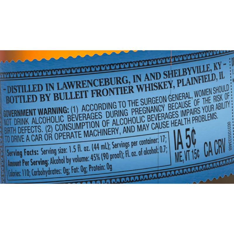 Whiskey americano Bulleit '87 Toasted Staves
