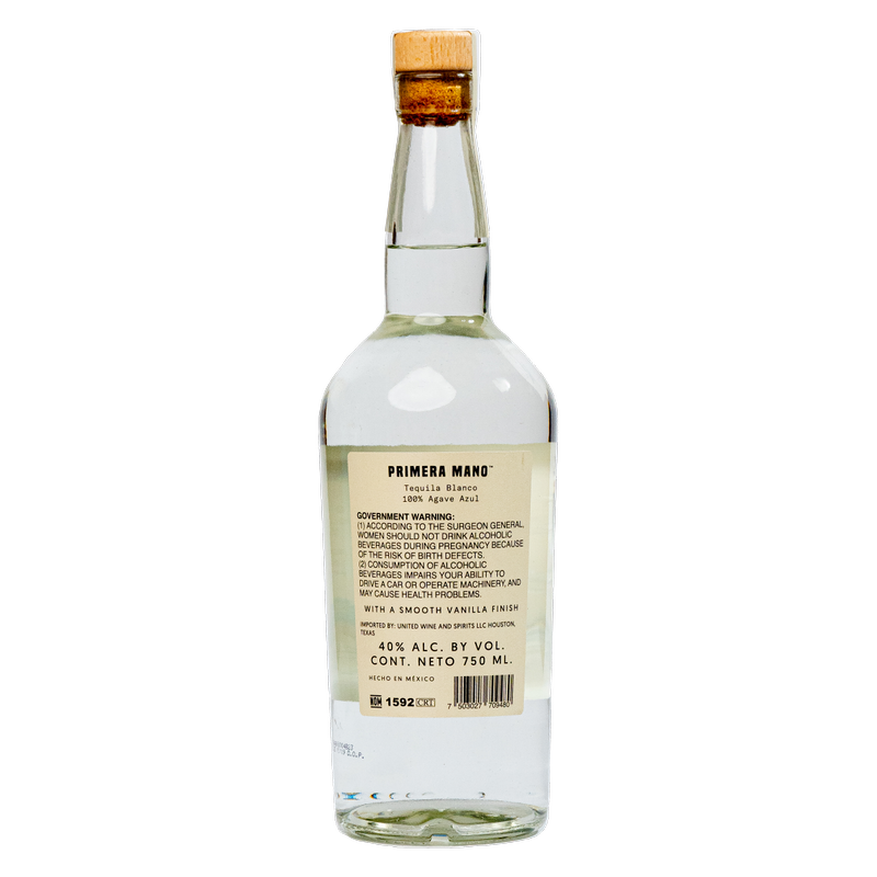 Primera Mano Tequila Blanco 750ml (80 Proof)