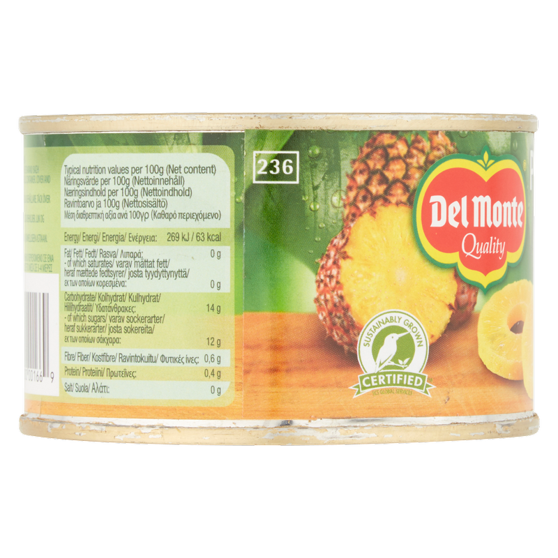 Del Monte Pineapple Slices in Juice, 220g