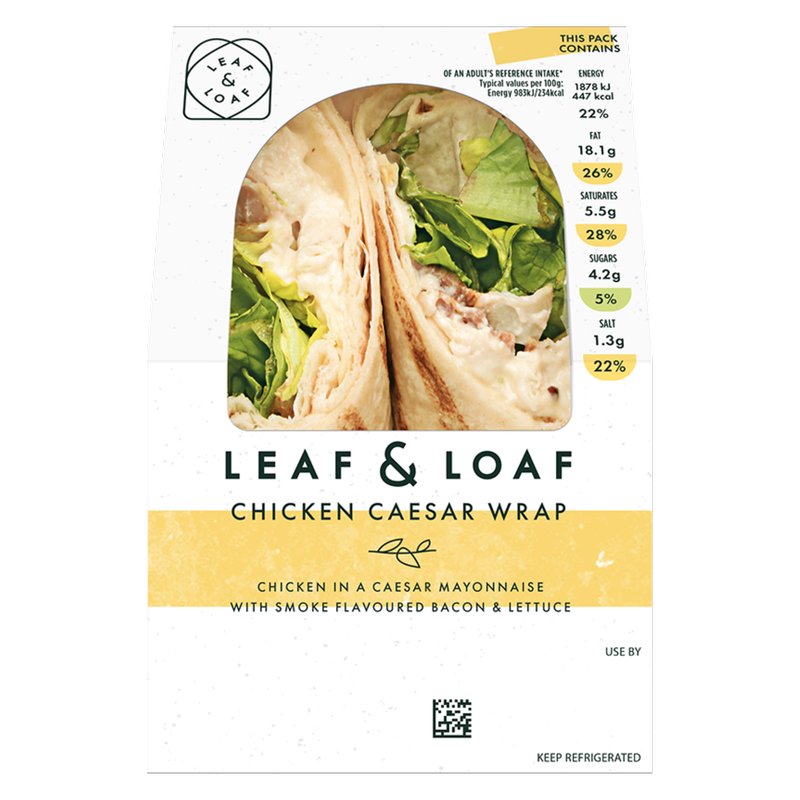Leaf & Loaf Chicken Caesar Wrap, 1pcs