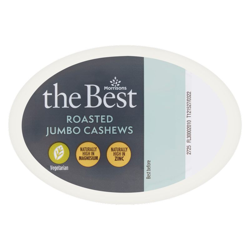 Morrisons The Best Roasted Cashews, 60g