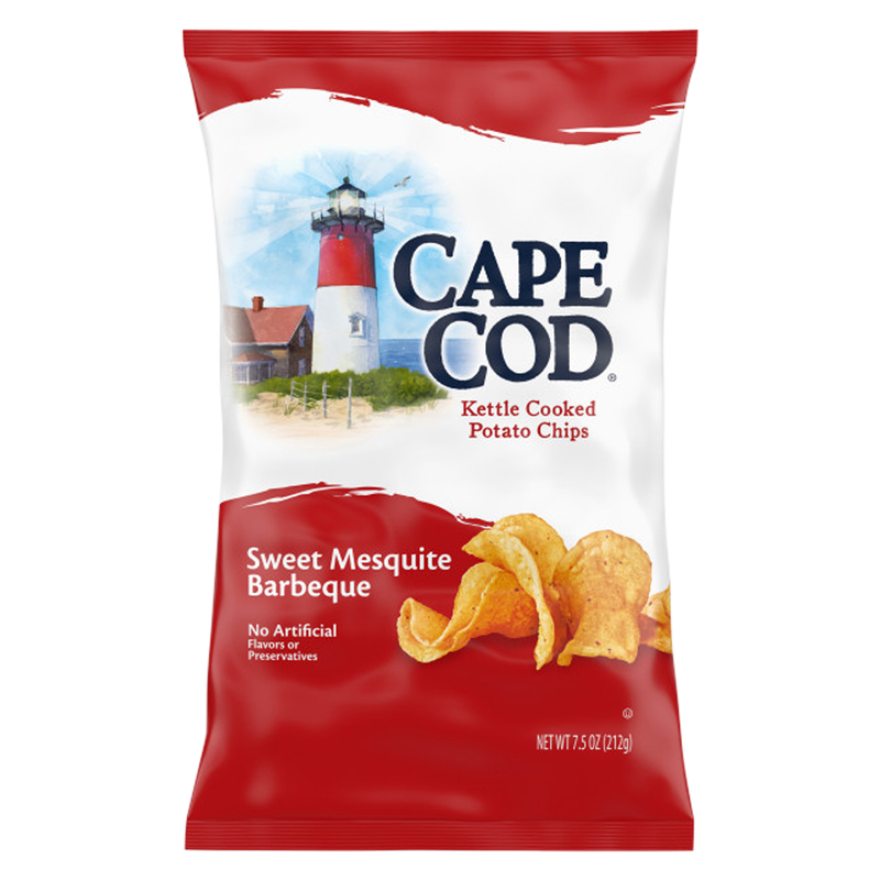Cape Cod Sweet Mesquite Barbeque Kettle Cooked Potato Chips 7.5oz