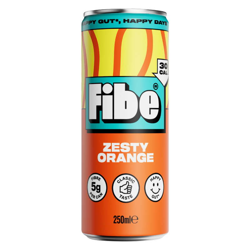 Fibe Zesty Orange Prebiotic Soda, 250ml