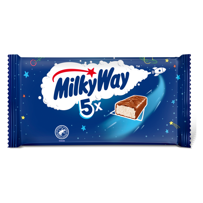 Milky Way Milk Chocolate Bars Multipack, 5 x 21.5g