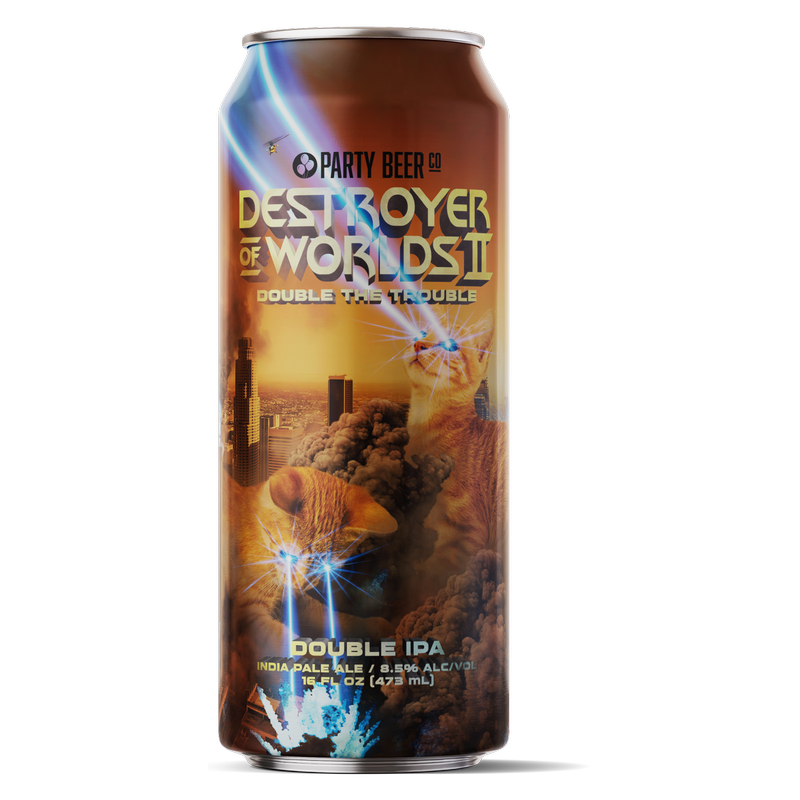 Party Beer Destroyer of Worlds DIPA 4pk 16oz Can 8.5% ABV