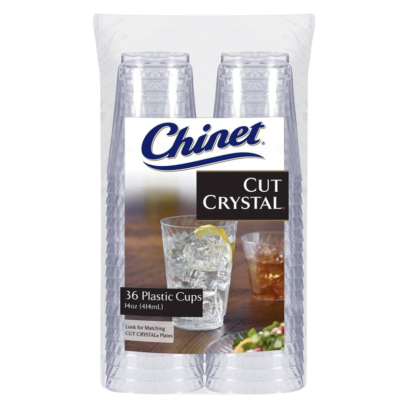Chinet Crystal Cups, 36ct