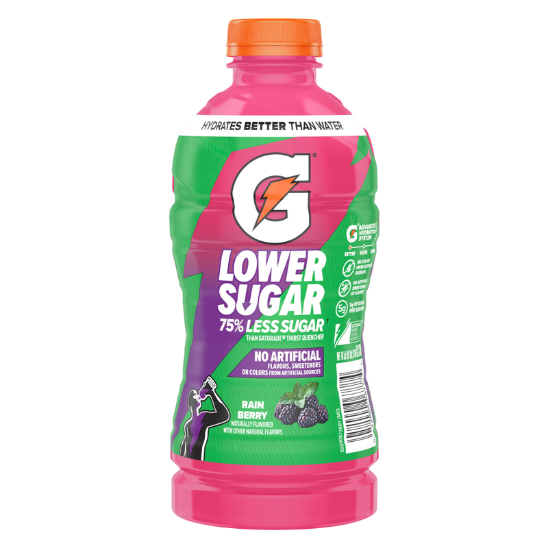 Gatorade Lower Sugar Rain Berry 28oz Btl
