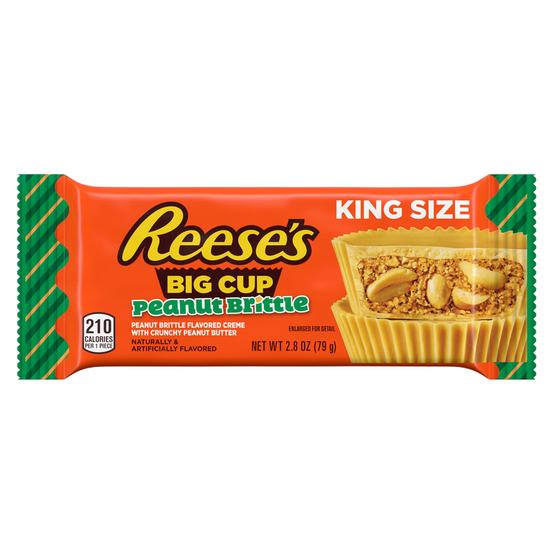 Reese's Peanut Brittle Candy Bar King Size 2.8oz